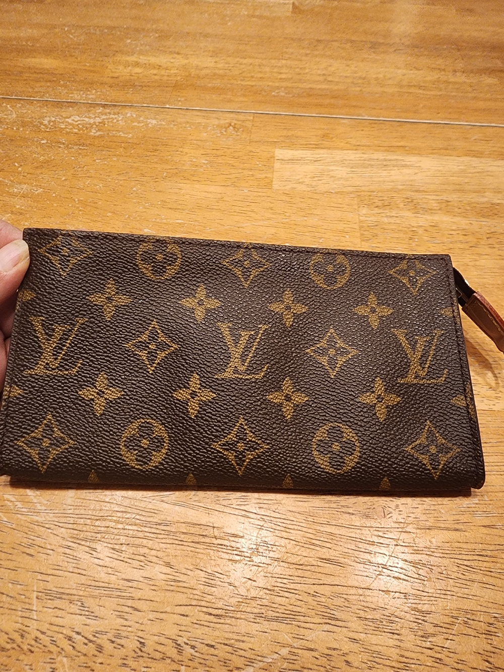 classic Louis Vuitton Monogram canvas accessory pouch